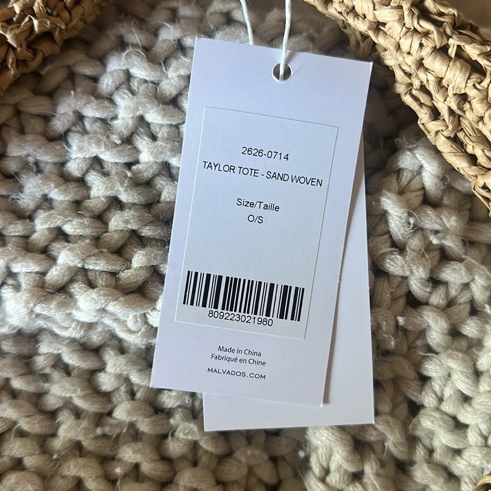MALVADOS Taylor Tote - Sand Woven - Picture 2 of 6